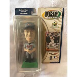 2001 Upper Deck Play Makers Cal Ripken Jr Bobblehead Figure Card Orioles Sealed
